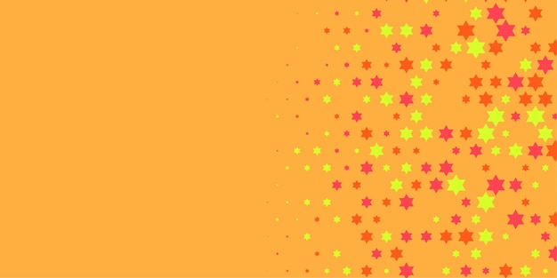Estrellas de colores Abstracto Ilustración de fondo hermoso banner con espacio de copia