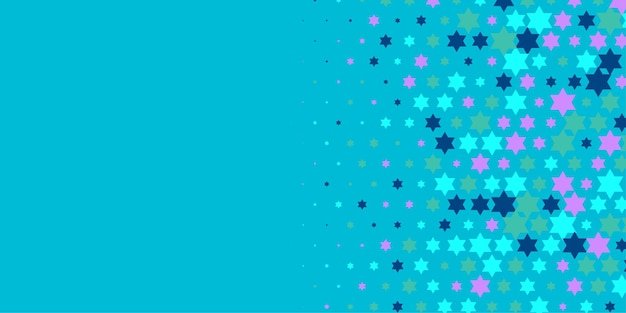 Vector estrellas de colores abstracto ilustración de fondo hermoso banner con espacio de copia