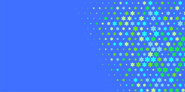 Estrellas de colores Abstracto Ilustración de fondo hermoso banner con espacio de copia