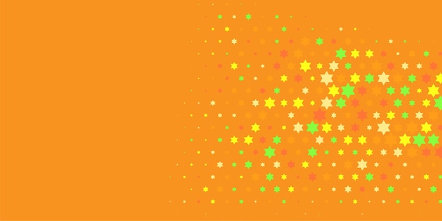 Estrellas de colores Abstracto Ilustración de fondo hermoso banner con espacio de copia