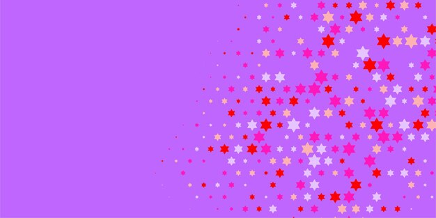 Estrellas de colores Abstracto Ilustración de fondo hermoso banner con espacio de copia
