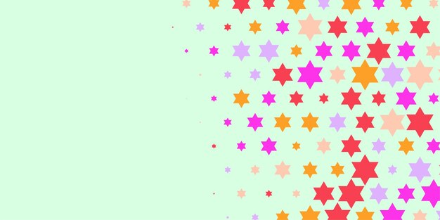 Vector estrellas de colores abstracto ilustración de fondo hermoso banner con espacio de copia