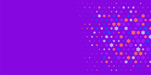 Estrellas de colores Abstracto Ilustración de fondo hermoso banner con espacio de copia
