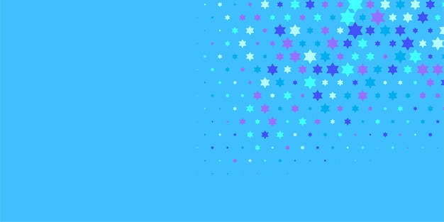 Estrellas de colores Abstracto Ilustración de fondo hermoso banner con espacio de copia