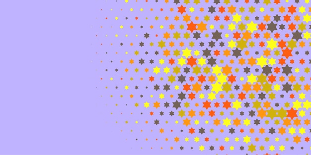 Estrellas de colores Abstracto Ilustración de fondo hermoso banner con espacio de copia