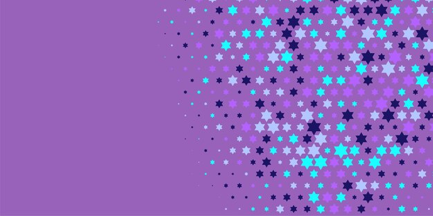 Estrellas de colores Abstracto Ilustración de fondo hermoso banner con espacio de copia