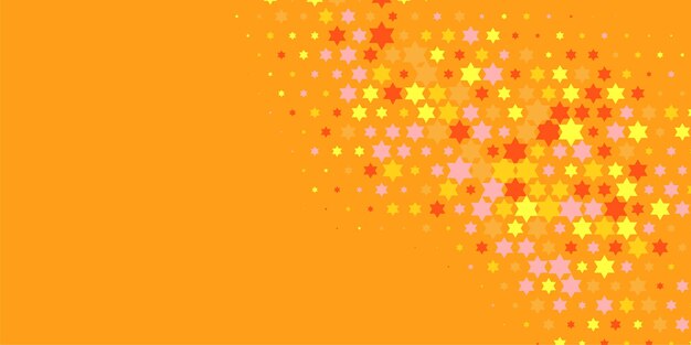 Estrellas de colores Abstracto Ilustración de fondo hermoso banner con espacio de copia