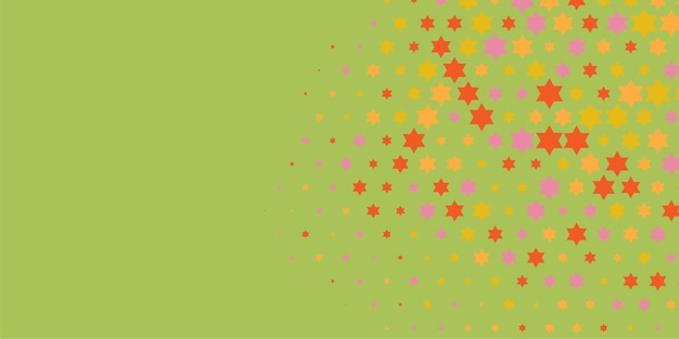 Estrellas de colores Abstracto Ilustración de fondo hermoso banner con espacio de copia