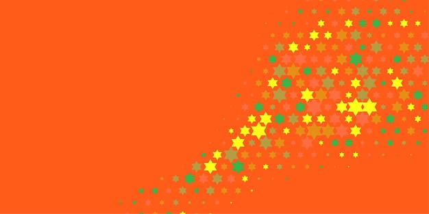 Estrellas de colores Abstracto Ilustración de fondo hermoso banner con espacio de copia
