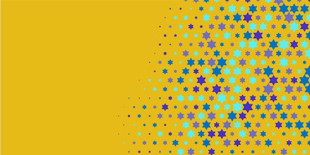 Estrellas de colores Abstracto Ilustración de fondo hermoso banner con espacio de copia
