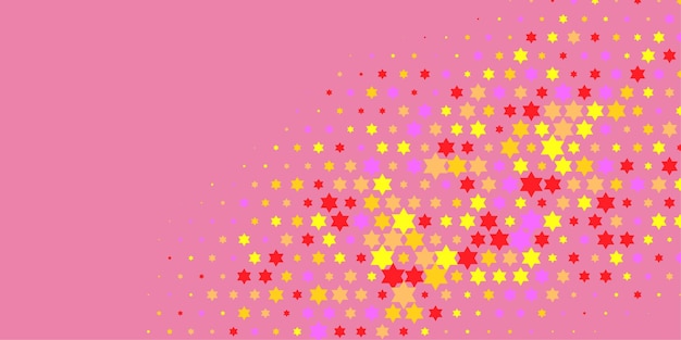 Vector estrellas de colores abstracto ilustración de fondo hermoso banner con espacio de copia