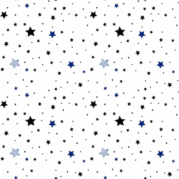 Vector estrellas coloridas repiten el diseño de la tela del vector del diseño