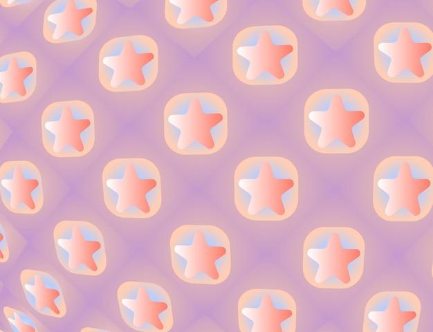 Estrellas de diferentes formas y formas Feliz Navidad y Año Nuevo patrón vectorial sin costuras fondo colorido