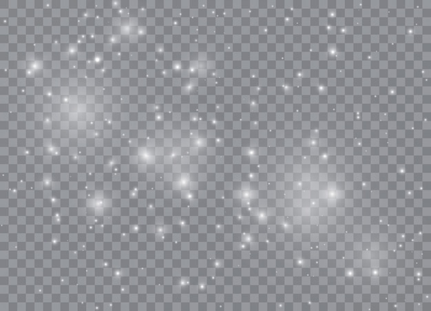 Estrellas de efecto resplandor de luz.