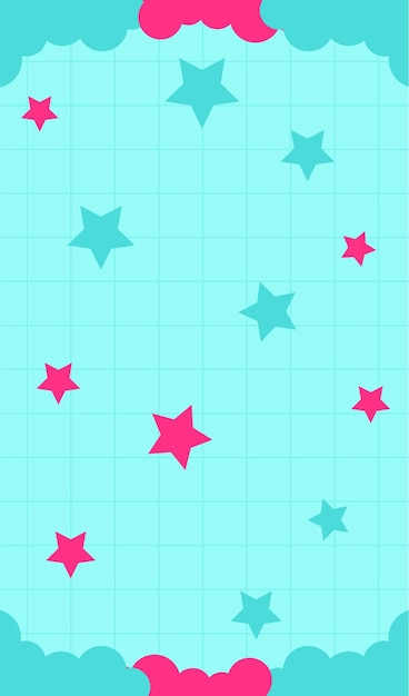 las estrellas están dibujadas en un papel gráfico
