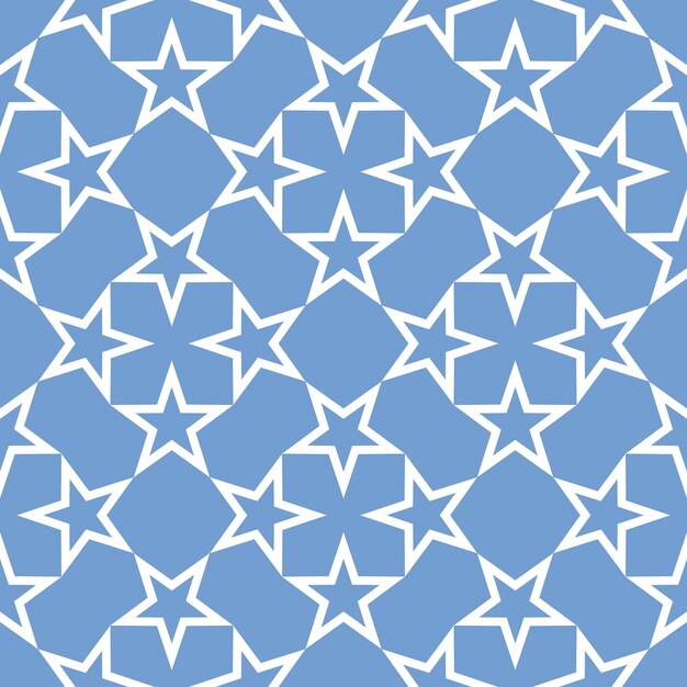 Estrellas geométricas abstractas Formas psicodélicas complejas Monocromo Vector islámico Patrón sin costuras Tendencia