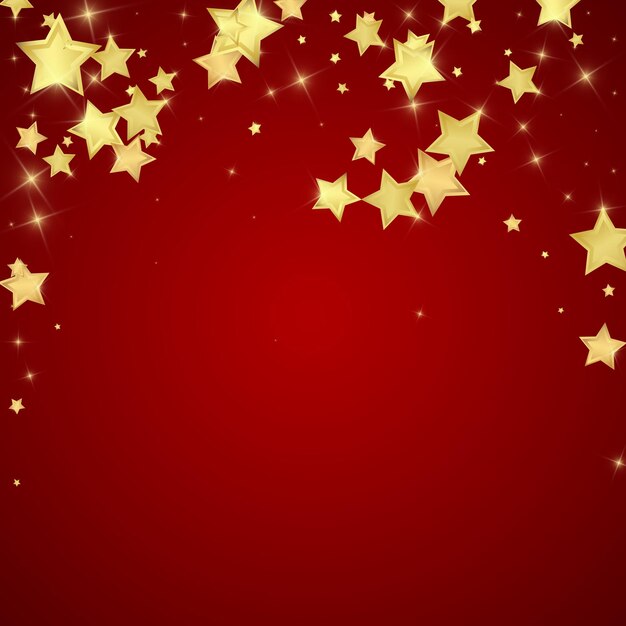 Estrellas mágicas superpuestas por vectores Estrellas doradas dispersas