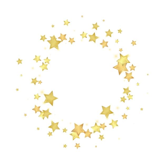 Estrellas mágicas superpuestas por vectores Estrellas doradas dispersas