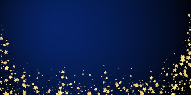 Estrellas mágicas superpuestas por vectores Estrellas doradas dispersas