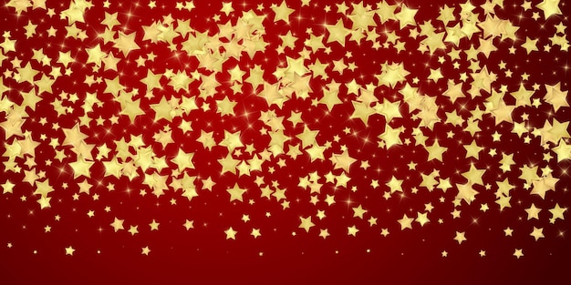 Estrellas mágicas superpuestas por vectores Estrellas doradas dispersas