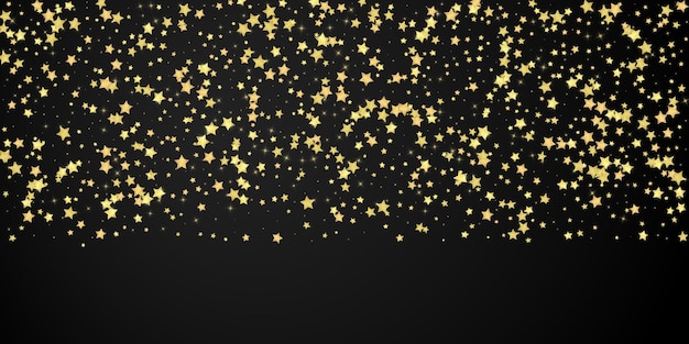 Estrellas mágicas superpuestas por vectores Estrellas doradas dispersas