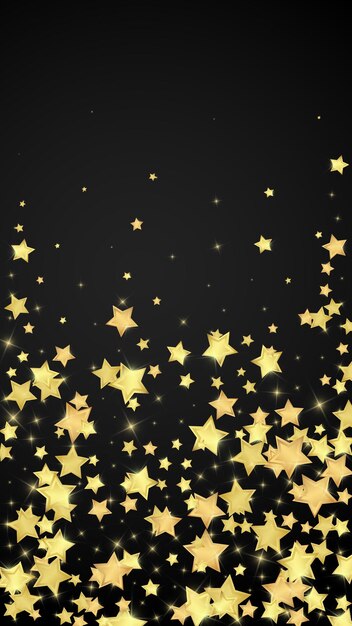 Estrellas mágicas superpuestas por vectores Estrellas doradas dispersas