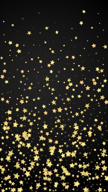 Estrellas mágicas superpuestas por vectores Estrellas doradas dispersas