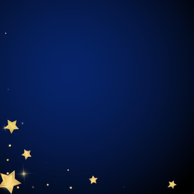 Estrellas mágicas superpuestas por vectores Estrellas doradas dispersas