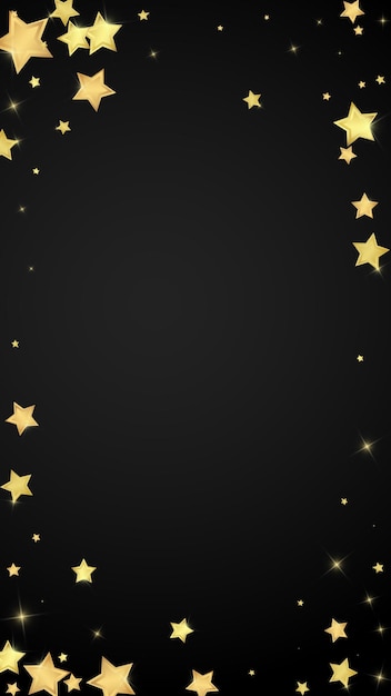 Estrellas mágicas superpuestas por vectores Estrellas doradas dispersas