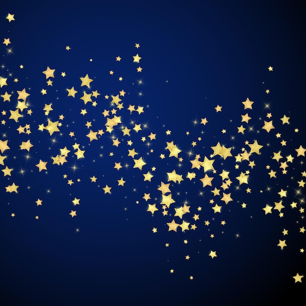 Estrellas mágicas superpuestas por vectores Estrellas doradas dispersas