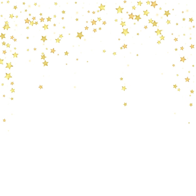 Estrellas mágicas superpuestas por vectores Estrellas doradas dispersas