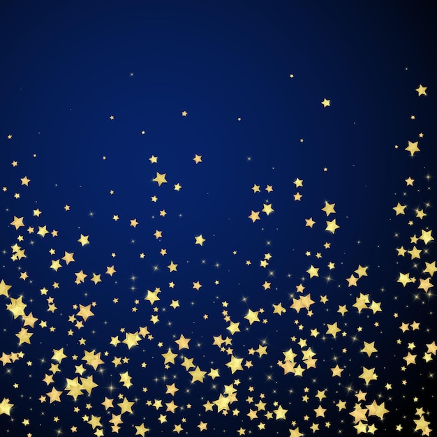 Estrellas mágicas superpuestas por vectores Estrellas doradas dispersas