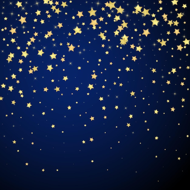 Estrellas mágicas superpuestas por vectores Estrellas doradas dispersas