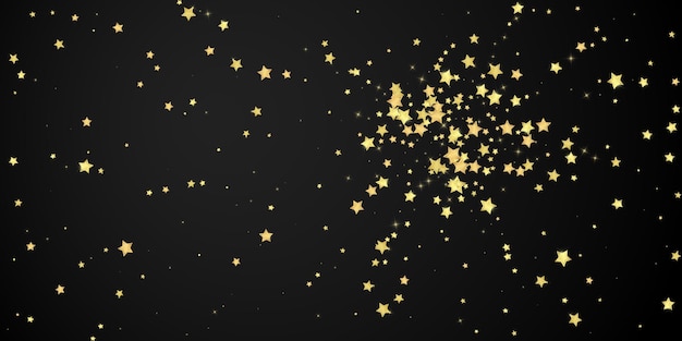 Estrellas mágicas superpuestas por vectores Estrellas doradas dispersas