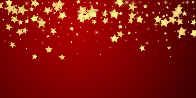 Estrellas mágicas superpuestas por vectores Estrellas doradas dispersas