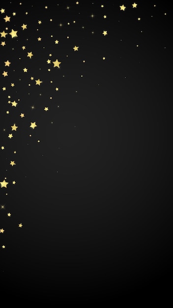 Estrellas mágicas superpuestas por vectores Estrellas doradas dispersas