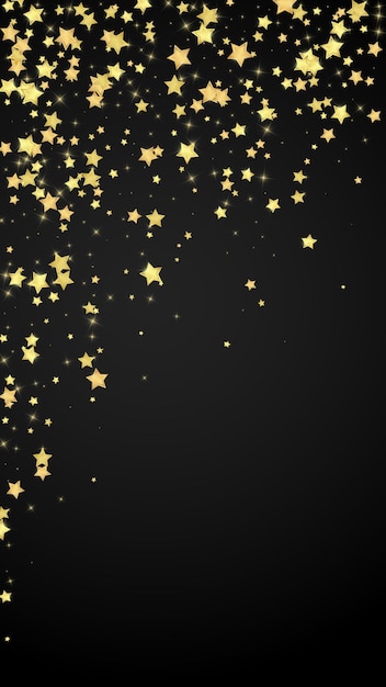 Estrellas mágicas superpuestas por vectores Estrellas doradas dispersas