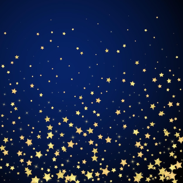 Estrellas mágicas superpuestas por vectores Estrellas doradas dispersas