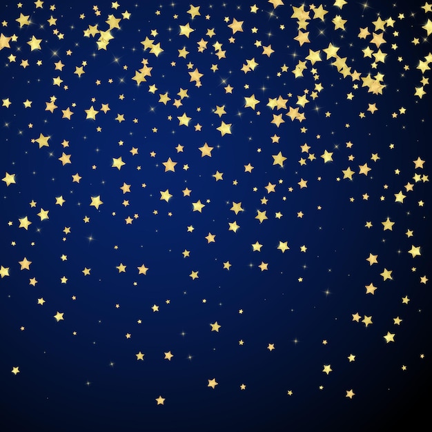 Estrellas mágicas superpuestas por vectores Estrellas doradas dispersas