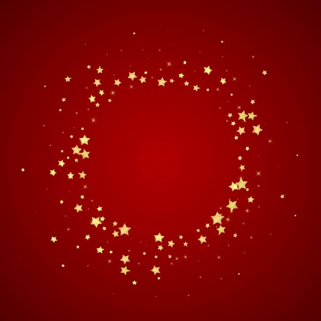 Estrellas mágicas superpuestas por vectores Estrellas doradas dispersas
