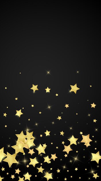 Estrellas mágicas superpuestas por vectores Estrellas doradas dispersas