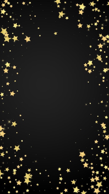 Estrellas mágicas superpuestas por vectores Estrellas doradas dispersas