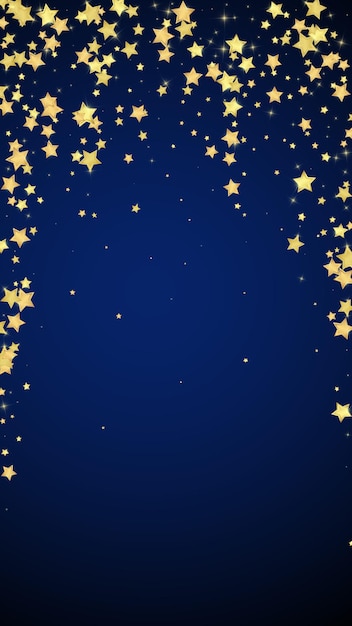 Estrellas mágicas superpuestas por vectores Estrellas doradas dispersas