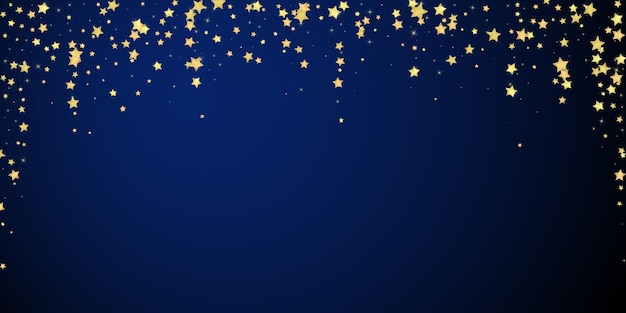 Estrellas mágicas superpuestas por vectores Estrellas doradas dispersas