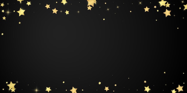 Estrellas mágicas superpuestas por vectores Estrellas doradas dispersas