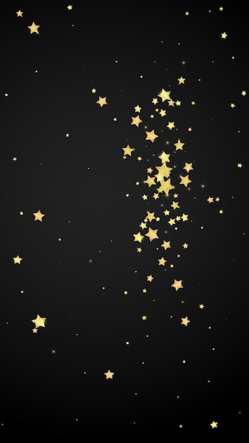 Estrellas mágicas superpuestas por vectores Estrellas doradas dispersas
