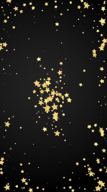 Estrellas mágicas superpuestas por vectores Estrellas doradas dispersas