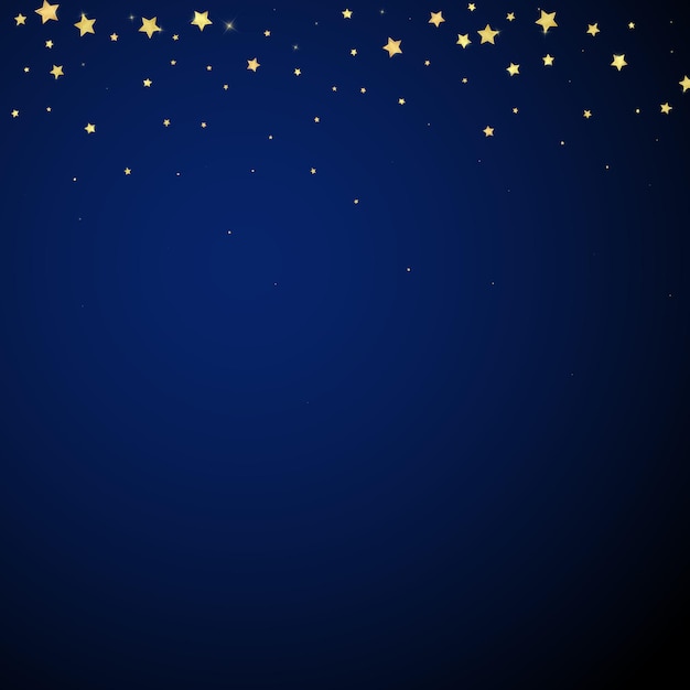 Estrellas mágicas superpuestas por vectores Estrellas doradas dispersas