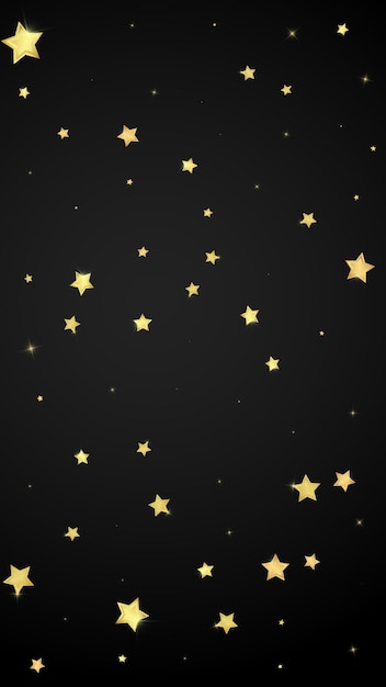 Estrellas mágicas superpuestas por vectores Estrellas doradas dispersas