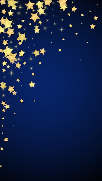 Estrellas mágicas superpuestas por vectores Estrellas doradas dispersas